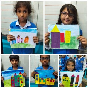 House craft with watercolor
